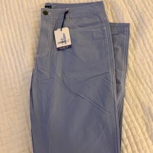 NWT men’s Johnnie O light blue pants 36 x 32